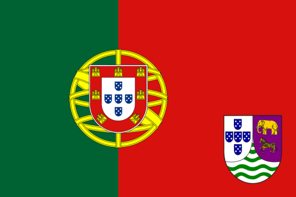 Флаг Анголы в составе португальской колонии