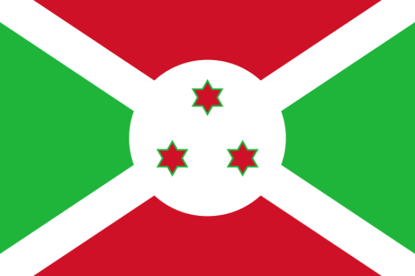 Флаг Бурунди 1967-1981 годы