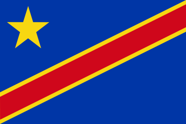 Флаг Конго с 1966 по 1971 годы