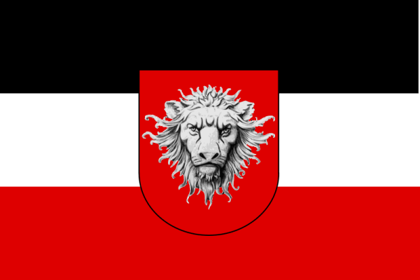 В период с 1891 по 1913 годы использовался немецкий флаг