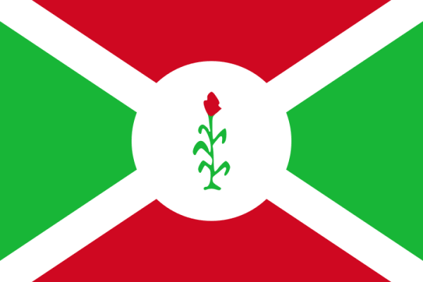Флаг Республики Бурунди 1966-67 годы