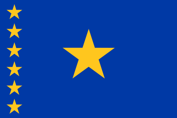 Флаг Конго с 1960 по 1966 годы