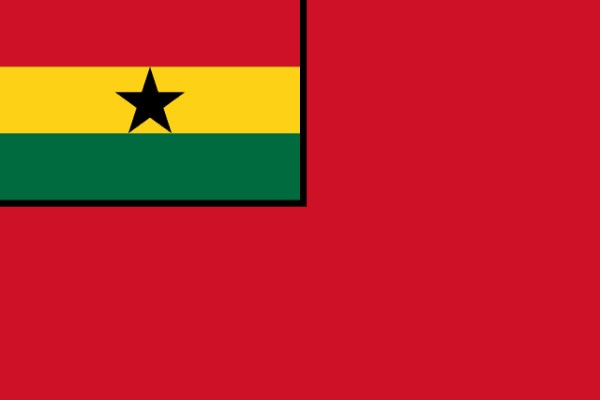 Флаг торгового флота Ганы