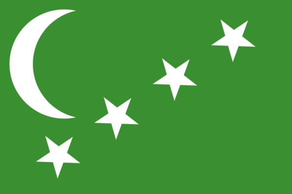 Флаг Комор с 1963 по 1975 годы