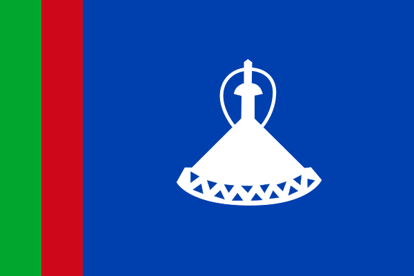 Флаг Лесото 1966-87 годы