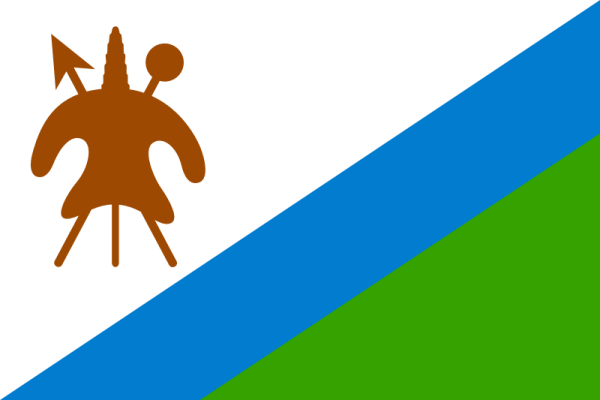 Флаг Лесото 1987-2006 годы