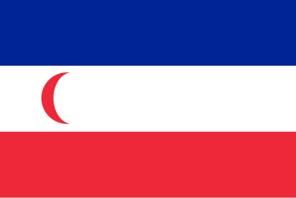 Флаг Мадагаскара 1885-1896 годы
