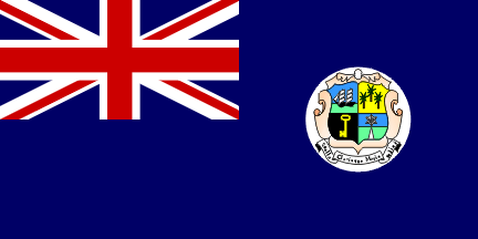 британский колониальный флаг Маврикия 1869 год