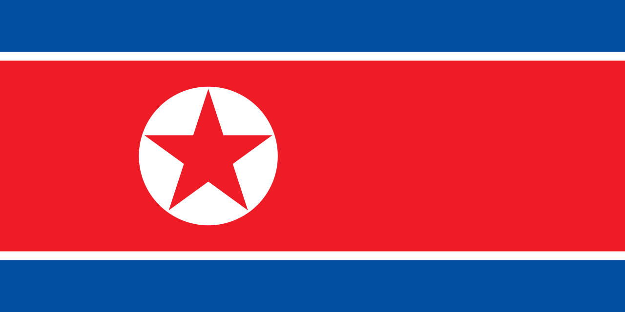 Государственный флаг КНДР (Северной Кореи)